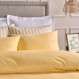 OHS Plain Duvet Cover Set, Lemon - Single - thumbnail 3