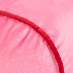 OHS Matte Velvet Bolster Cushion - Pink/Red - thumbnail 5