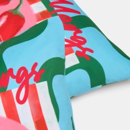 OHS Indoor/Outdoor Spicy Margs Slogan Cushion Covers, Blue/Green - 45 x 45cm - thumbnail 5