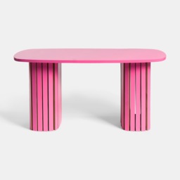 OHS Madison Ribbed Coffee Table - Hot Pink - thumbnail 3