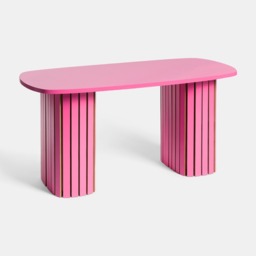 OHS Madison Ribbed Coffee Table - Hot Pink - thumbnail 4