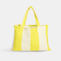OHS Vertical Stripe Beach Towel in a Bag - Yellow - thumbnail 5