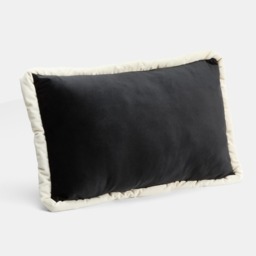 OHS Matte Velvet Jumbo Piped Edge Filled Cushion - Monochrome - thumbnail 4