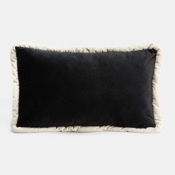 OHS Matte Velvet Jumbo Piped Edge Filled Cushion - Monochrome - thumbnail 3