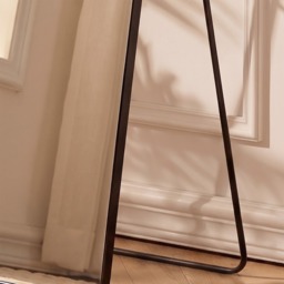 OHS Rectangle Full Length Free Standing Mirror, Black - 160cm - thumbnail 3