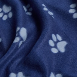 OHS Pet Paw Print Fleece Throw - Blue - thumbnail 4