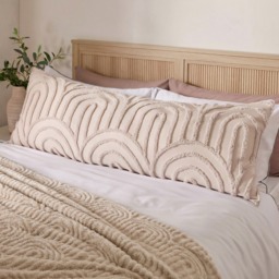 OHS Tufted Arches Bolster Pillow - Stone