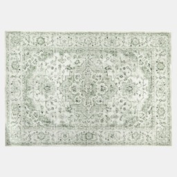 OHS Washable Vintage Printed Rug, Green - 120 x 170cm - thumbnail 1