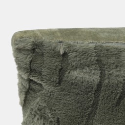 OHS 2-Pack Carved Faux Fur Cushion Covers, Woodland Green - 45 x 45 cm - thumbnail 5