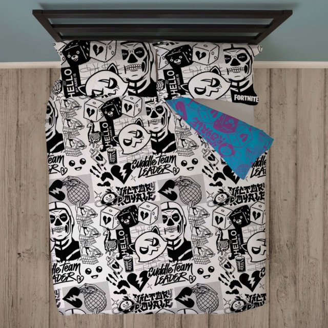 Fortnite Fanzine Duvet Set, Blue - Double