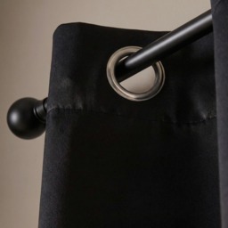 "OHS Eyelet Blackout Curtains - Black, 46"" X 72""" - thumbnail 3