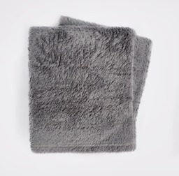 OHS Teddy Fleece Blanket Soft Throw Over Bed, Charcoal Grey - 150 x 200cm - thumbnail 4