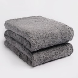 OHS Teddy Fleece Blanket Soft Throw Over Bed, Charcoal Grey - 150 x 200cm - thumbnail 3