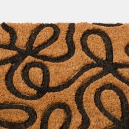 OHS Bow Embossed Coir Mat - Monochrome - thumbnail 4