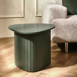OHS Madison Ribbed Side Table - Woodland Green