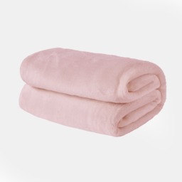 OHS Supersoft Throw, Blush Pink - 150 x 200cm - thumbnail 2