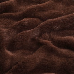 OHS Bubble Faux Fur Throw - Brown - thumbnail 4