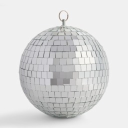 OHS XL Disco Ball Bauble - Silver