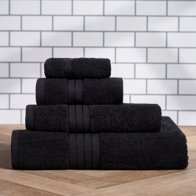 OHS 100% Cotton Face Cloth - Black - image 1