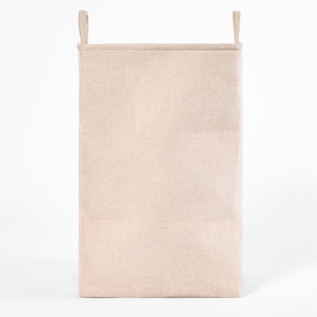 OHS Faux Linen Laundry Bag - Natural - image 1