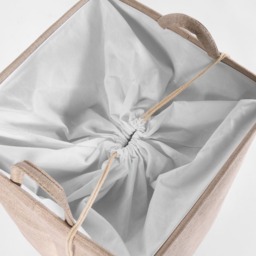 OHS Faux Linen Laundry Bag - Natural - thumbnail 3