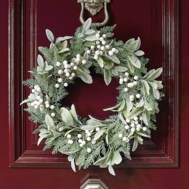 OHS White Berry Wreath - White - image 1