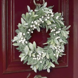 OHS White Berry Wreath - White - thumbnail 2