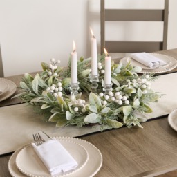 OHS White Berry Wreath - White - thumbnail 4