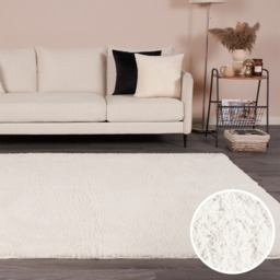 OHS Cosy Teddy Rug, Cream - 160 x 230cm - thumbnail 1