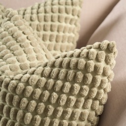 OHS 2 Pack Bobble Textured Cushion Covers, 45 x 45cm - Sage - thumbnail 2