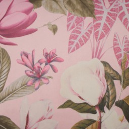 OHS 2 Pack Matte Velvet Floral Botanics Cushion Covers, 45 x 45cm - Blush - thumbnail 5