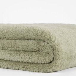 OHS Teddy Fleece Throw, Sage - 200 x 240cm - thumbnail 5