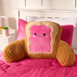 OHS Rosie The Jam Toast Cuddle Cushion - Hot Pink/Natural - thumbnail 2