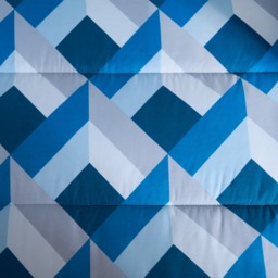 OHS Abstract Coverless 10.5 Tog Duvet & Pillowcases, Navy -  Single - thumbnail 5