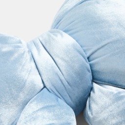 OHS Velvet Bow Shaped Cushion - Blue - thumbnail 5