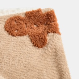 OHS Tufted Gingerbread Fleece Throw - Beige - thumbnail 5