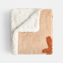 OHS Tufted Gingerbread Fleece Throw - Beige - thumbnail 4