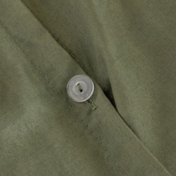OHS Plain Duvet Cover Set, Woodland Green - Double - thumbnail 5
