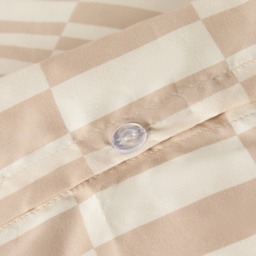 OHS Checkerboard Duvet Set, Stone - Double - thumbnail 5