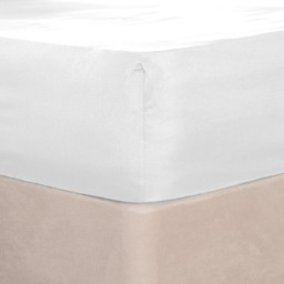 OHS Plain Dye Bed Fitted Sheet Soft Microfibre - White - Superking Size