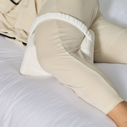 OHS Side Sleeper Wedge Knee Pillow - White - thumbnail 3