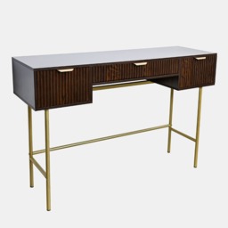 OHS Ribbed Dressing Table - Dark Wood - thumbnail 3