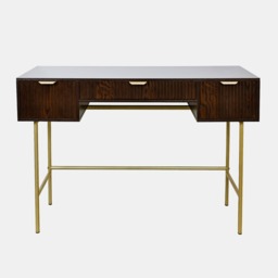 OHS Ribbed Dressing Table - Dark Wood - thumbnail 2