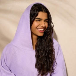 OHS Adult Towel Poncho - Lilac - thumbnail 3