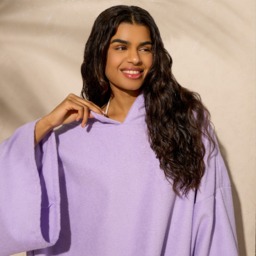 OHS Adult Towel Poncho - Lilac - thumbnail 4