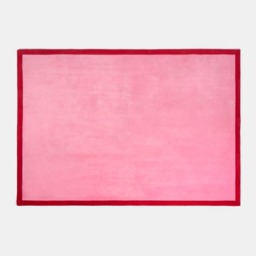 OHS Contrast Border Rug, Pink/Red - 160 x 230cm - thumbnail 3