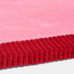 OHS Contrast Border Rug, Pink/Red - 160 x 230cm - thumbnail 4