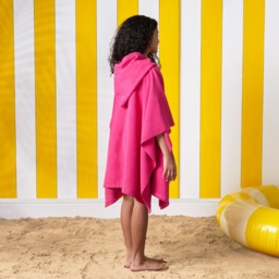 OHS Kids Poncho Towel - Pink - thumbnail 4