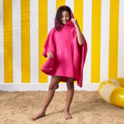 OHS Kids Poncho Towel - Pink - thumbnail 3
