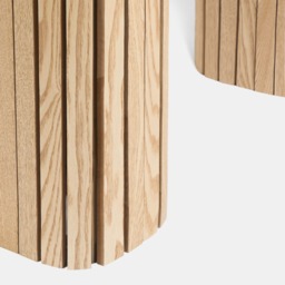 OHS Madison Ribbed Coffee Table - Light Wood - thumbnail 5